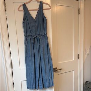 GAP Soft Blue Denim Jumpsuit